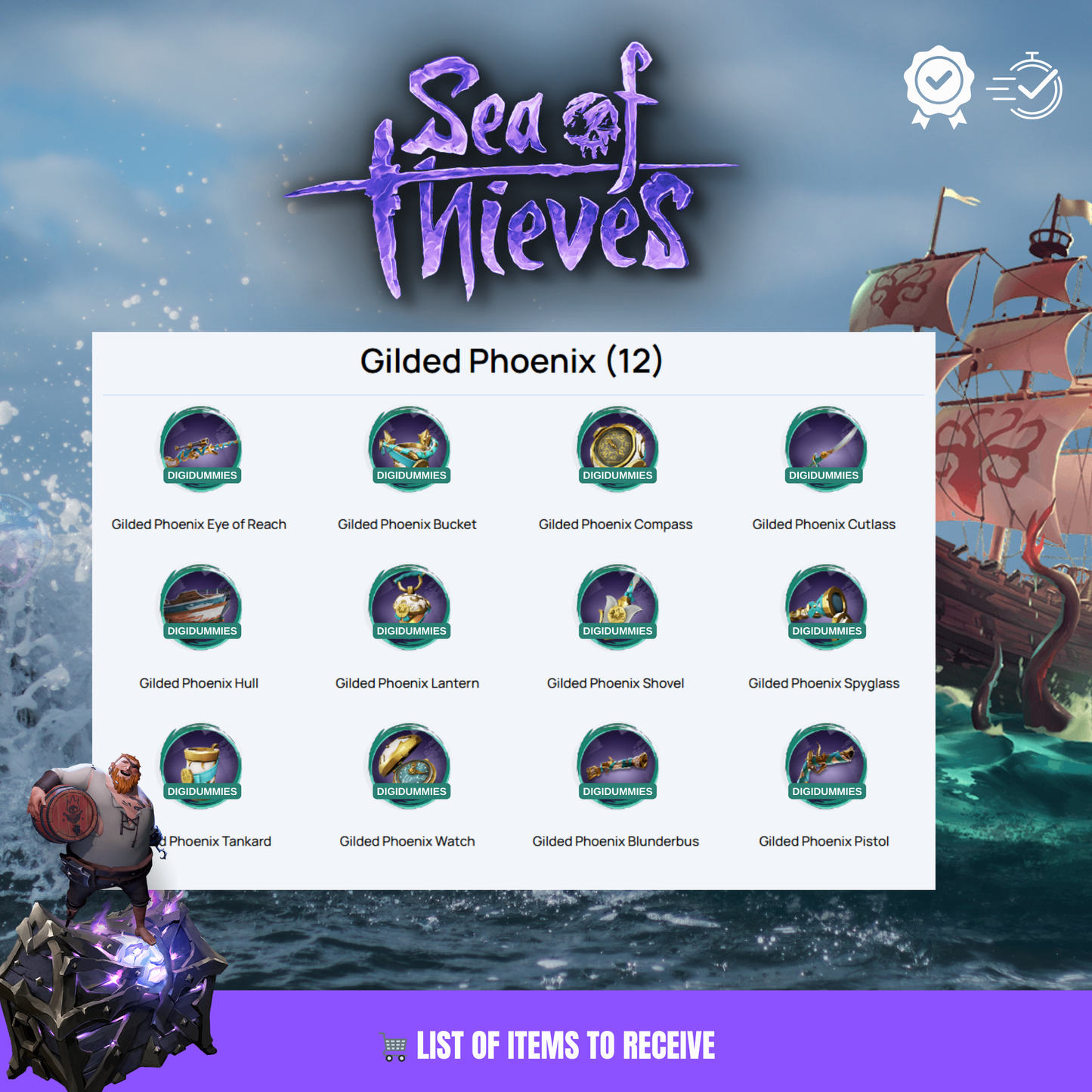 Illustration of the quick and hassle-free account linking process that connects your Twitch account to unlock exclusive Sea of Thieves rewards.