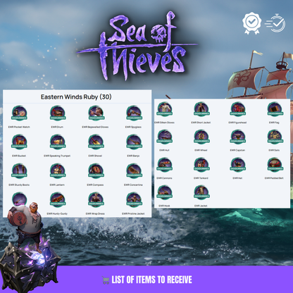 Visual representation of Sea of Thieves rewards available on PC, Xbox, and PS5, ensuring a universal gaming experience for every pirate.